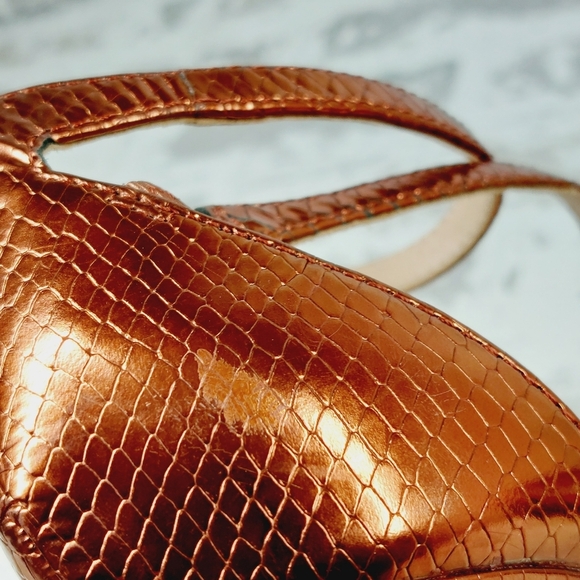 New 27 Edit Abilyn Naturalizer Brown Leather Ankle Strap Pointed Toe Pump B494 - Picture 13 of 15